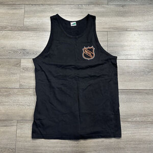 Vintage NHL Hockey Tank Top Shirt XL Waves Authentic Sportswear Black